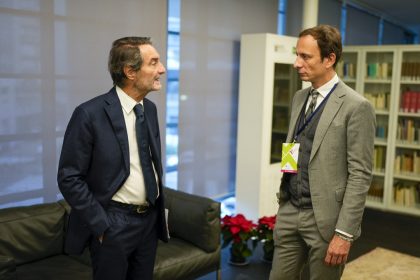 Il presidente della Lombardia Attilio Fontana e quello del Friuli-Venezia Giulia, Massimiliano Fedriga