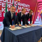 Protocollo treni Milano Genova Piemonte, da sinistra gli assessori Lucente, Scajola e Gabusi