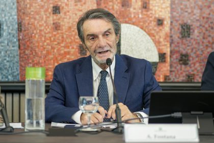 Il presidente della Regione Lombardia Attilio Fontana