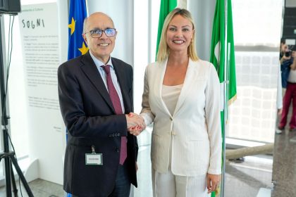 presidente fondazione Cariplo e assessore Tironi al convegno di presentazione del piano straordinario di Regione Lombardia e Fondazione Cariplo sui neet