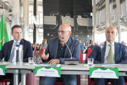Assessore Sertori a presentazione 'leAcque', società che unisce i gestori idrici di Brescia, Cremona e Mantova