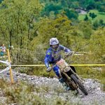 Nella foto Fim (Federazione internazionale motociclismo) un momento dell'edizione 2025 della 'Sei giorni di Enduro' a Bergamo, alle battute finali dopo un percorso di 1.300 km tra le velli Seriana e Cavallina.