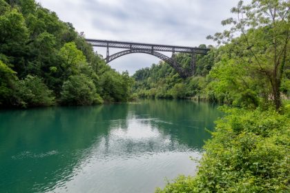 Una foto del Ponte San Michele di Paderno d’Adda, al centro del dibattito pubblico a cui ha partecipato anche Regione Lombardia