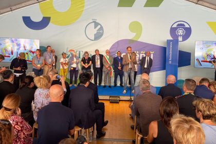 Beduschi all'inaugurazione del Festivaletteratura che ha anche visto la consegna del primo premio alla memoria di Marzio Tremaglia