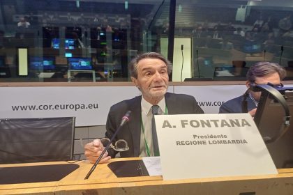 intervento presidente Fontana a Bruxelles per evento di Lombardia su ue e sfida competitività