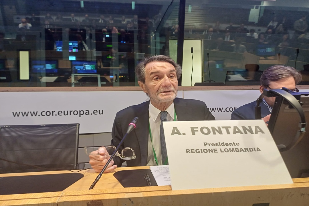 intervento presidente Fontana a Bruxelles per evento di Lombardia su ue e sfida competitività