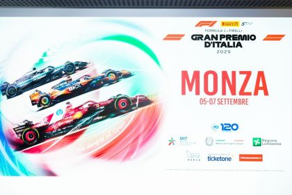 Il presidente della Regione Lombardia, Attilio Fontana, interviene alla conferenza stampa di presentazione dell'edizione 2025 del Gran Premio d'Italia di Formula Uno in programma domenica 7 settembre 2025 a Monza