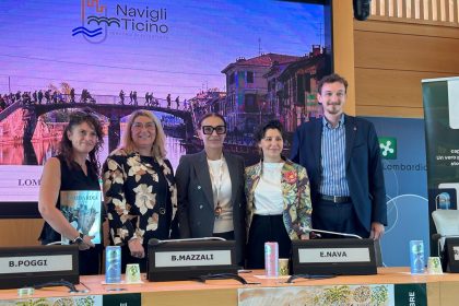 Mazzali con i relatori del convegno navigli ticino