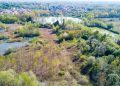 Una foto dall’alto del Parco delle Groane, in località Ceriano Laghetto, al centro dell'incontro fra l'assessore La Russa e i comandanti delle polizie locali