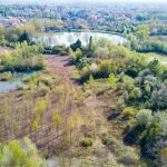 Una foto dall’alto del Parco delle Groane, in località Ceriano Laghetto, al centro dell'incontro fra l'assessore La Russa e i comandanti delle polizie locali
