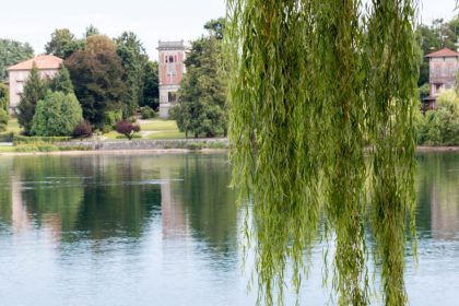Sesto Calende (Varese), una tappa della visita dall'assessore alla Cultura di Regione Lombardia Francesca Caruso per promuovere i 780 km di pista ciclabile dei siti Unesco