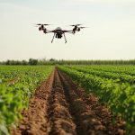 foto dell'uso di droni in agricoltura per dare idea innovazione al centro di forum sviluppo sostenibile di lodi