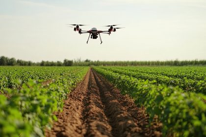 foto dell'uso di droni in agricoltura per dare idea innovazione al centro di forum sviluppo sostenibile di lodi