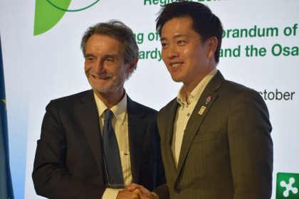 In Giappone la firma dell'accordo collaborazione Lombardia-Osaka con presidente Fontana e governatore di Osaka
