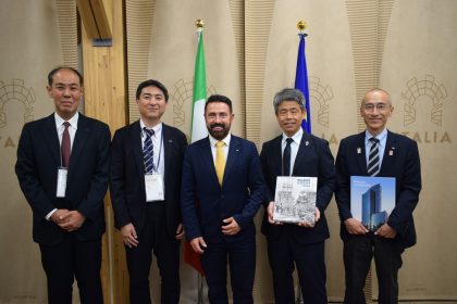 L’assessore regionale alla Casa e Housing sociale, Paolo Franco, in visita istituzionale a Expo Osaka durante la missione della Lombardia in Giappone