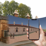 In foto la realtà aumentata che svela l’ex Lazzaretto di Milano: un esempio del progetto ARchivi sostenuto da Regione Lombardia