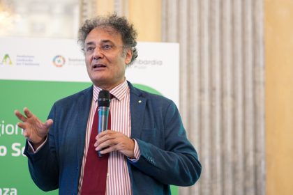 In foto Bartolomeo Corsini, Direttore Consorzio Villa Reale e Parco Di Monza al forum regionale per lo sviluppo sostenibile 