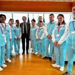 Dieci infermieri dell'Uzbekistan ricevuti da presidente della Regione Lombardia Attilio Fontana