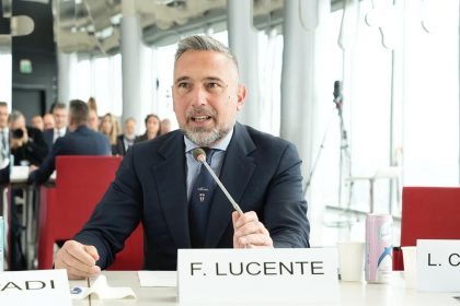 L’assessore regionale ai Trasporti e Mobilità sostenibile, Franco Lucente, interviene a Palazzo Lombardia al convegno ‘Infrastrutture e Trasporti per le Olimpiadi Milano Cortina 2026’