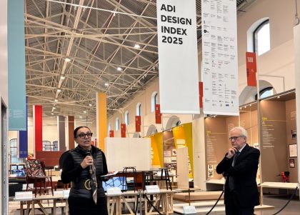 Barbara Mazzali assessore al Turismo, Marketing territoriale e Moda di Regione Lombardia in un momento della presentazione di Adi design 2025 .