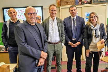 Gli assessori Sertori e Fermi in visita alla scuola di Mozzata che ha vinto 1 milione di fondi del bando della Regione Lombardia 'Recap'