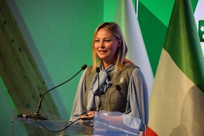 L’assessore regionale all’Istruzione, Simona Tironi, al Padiglione Lombardia ha presentato 8 start-up, in foto