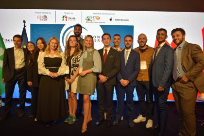 L’assessore regionale all’Istruzione, Simona Tironi, al Padiglione Lombardia ha presentato 8 start-up, in foto