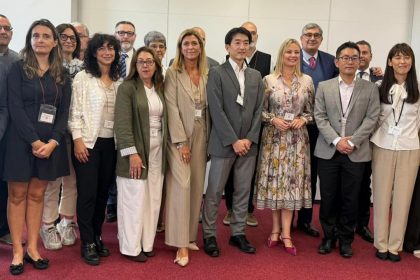 L’assessore regionale all’Istruzione Simona Tironi nel corso della visita a Osaka (Giappone)