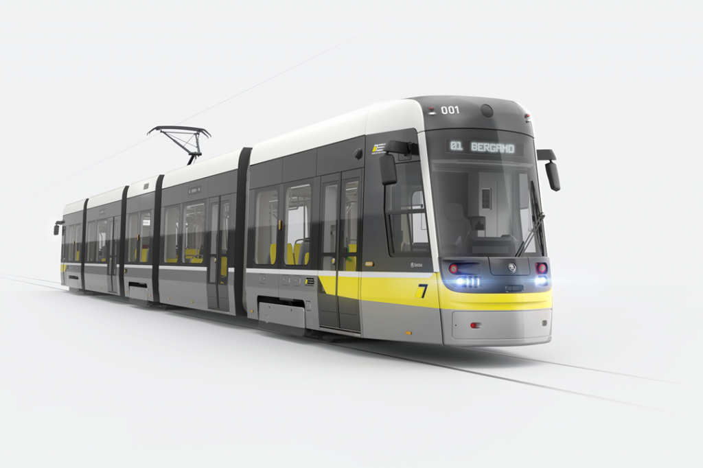 L’assessore ai Trasporti e Mobilità sostenibile di Regione Lombardia, Franco Lucente, ha partecipato alla conferenza stampa di presentazione del tram Škoda ForCity Classic, progettato per la nuova linea tramviaria T2 Bergamo - Villa d’Almè