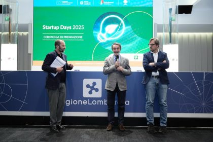 Presentata a Palazzo Lombardia la nuova edizione delle ‘Startup Competitions’, in foto il presidente della Regione Lombardia Attilio Fontana durante l’evento che riunisce la ’Champions League’ delle aziende