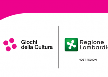 In foto il logo dei Giochi della Cultura, finanziati da Regione Lombardia, presentanti in Triennale Milano