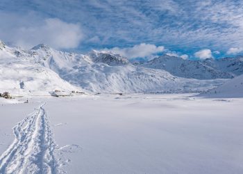 Una veduta innevata della Valchiavenna per cui è stato aggiornato il Patto Territoriale con un Atto Integrativo a garanzia della Ski Area