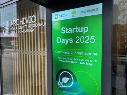 Presentata a Palazzo Lombardia la nuova edizione delle ‘Startup Competitions’, in foto la locandina dell’evento che riunisce la ’Champions League’ delle aziende