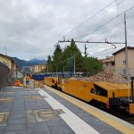 In foto una dei cantieri delle opere ferroviarie di cui si è discusso durante gli Stati Generali delle infrastrutture in provincia di Lecco: la linea Lecco-Sondrio-Tirano