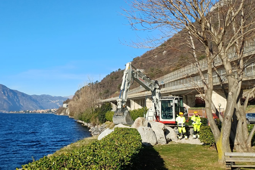 Al via i lavori per la ciclopedonale tra Lecco e Abbadia Lariana
