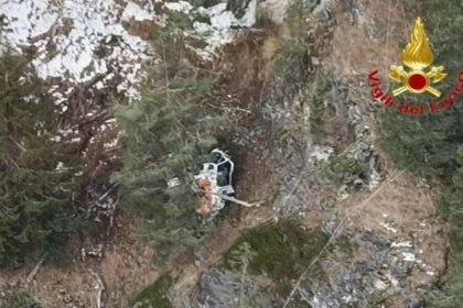 Cordoglio del presidente Fontana per il decesso di unod egli occupanti dell'elicottero caduto in Valtellina nella zona di Lanzada