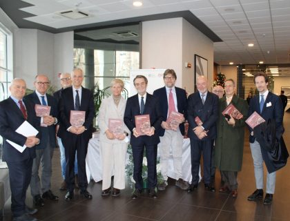 Il presidente della Giunta regionale Attilio Fontana alla presentazione della strenna natalizia Pini-CTO