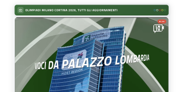 'Lombrdia Notizie TV', nata la televisione streaming che racconta la Regione e i Giochi Olimpici invernali Milano Cortina 2026