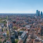 veduta di Milano dall'alto dove sono state disattivate misure antinquinamento