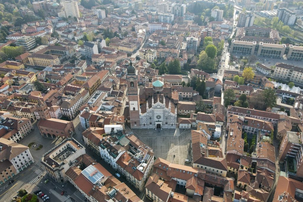 veduta di Monza dall'alto da abbinare ad articolo su misure antinquinamento