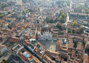 veduta di Monza dall'alto da abbinare ad articolo su misure antinquinamento