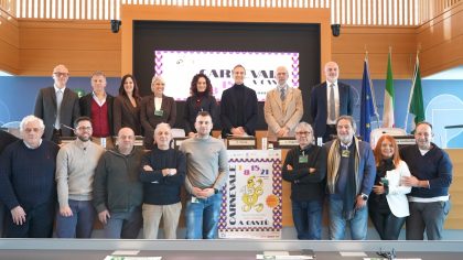 I presenti alla conferenza di presentazione della centesima edizione del Carnevale canturino