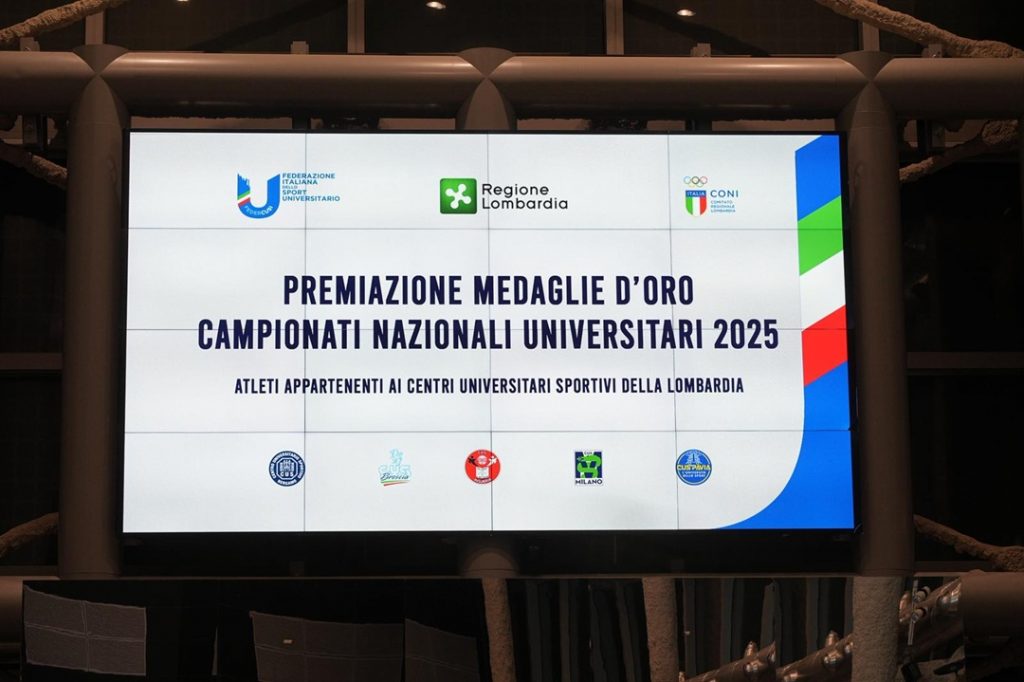Premiati i vincitori dei Campionati Nazionali Universitari