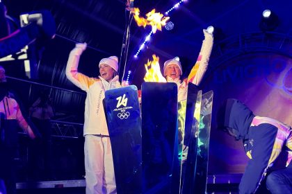 Accensione fiamma olimpica Livigno