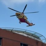 Elicottero che arriva Niguarda con ferito da Crans-Montana, impegno corale per cui arriva il grazie a tutti di Regione Lombardia