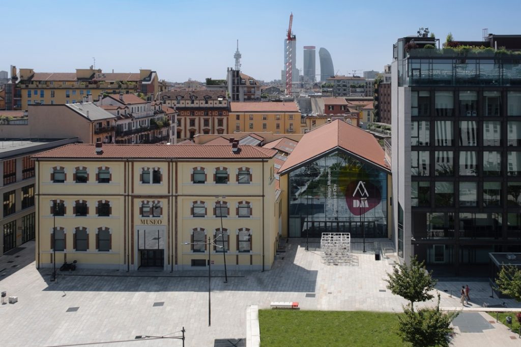 Una foto dall'alto dell'ADI Design Museum di Milano, luogo del futuro museo di Gio Ponti