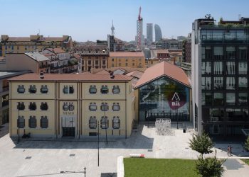 Una foto dall'alto dell'ADI Design Museum di Milano, luogo del futuro museo di Gio Ponti