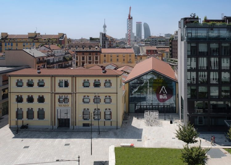 Una foto dall'alto dell'ADI Design Museum di Milano, luogo del futuro museo di Gio Ponti