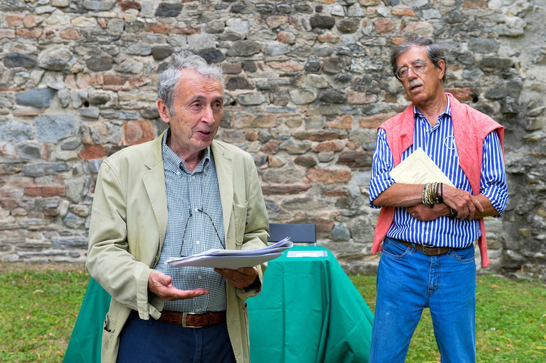 Il professor Giuseppe Armocida durante un suo intervento, cordoglio del presidente Fontana e della Regione per la sua scomparsa (foto Blitz-Pealpina)