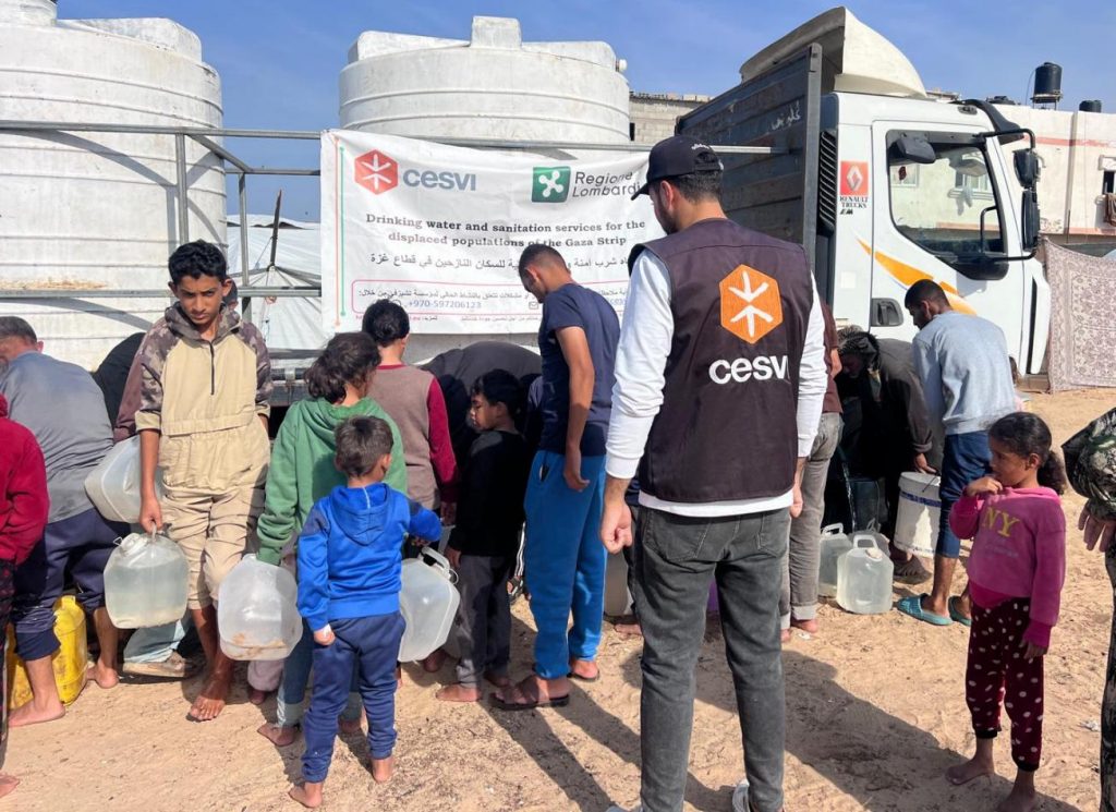 Cooperazione internazionale lombardia gaza